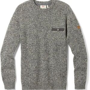 Fjallraven Men's Charcoal Crewneck Sweater Round Neck Lada Men’s L
